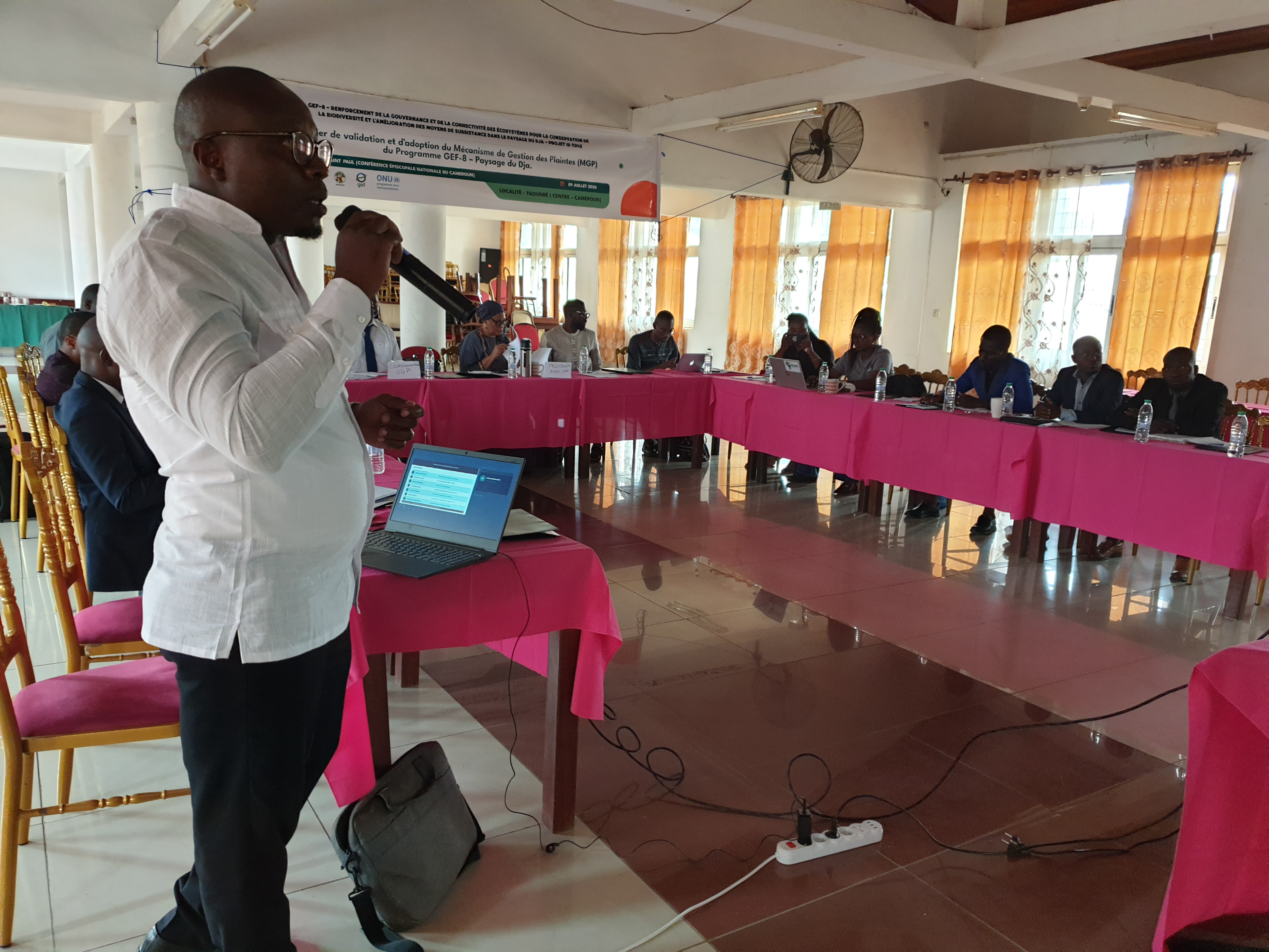 Consultant Daniel Seba presenting GRM Document for Validation