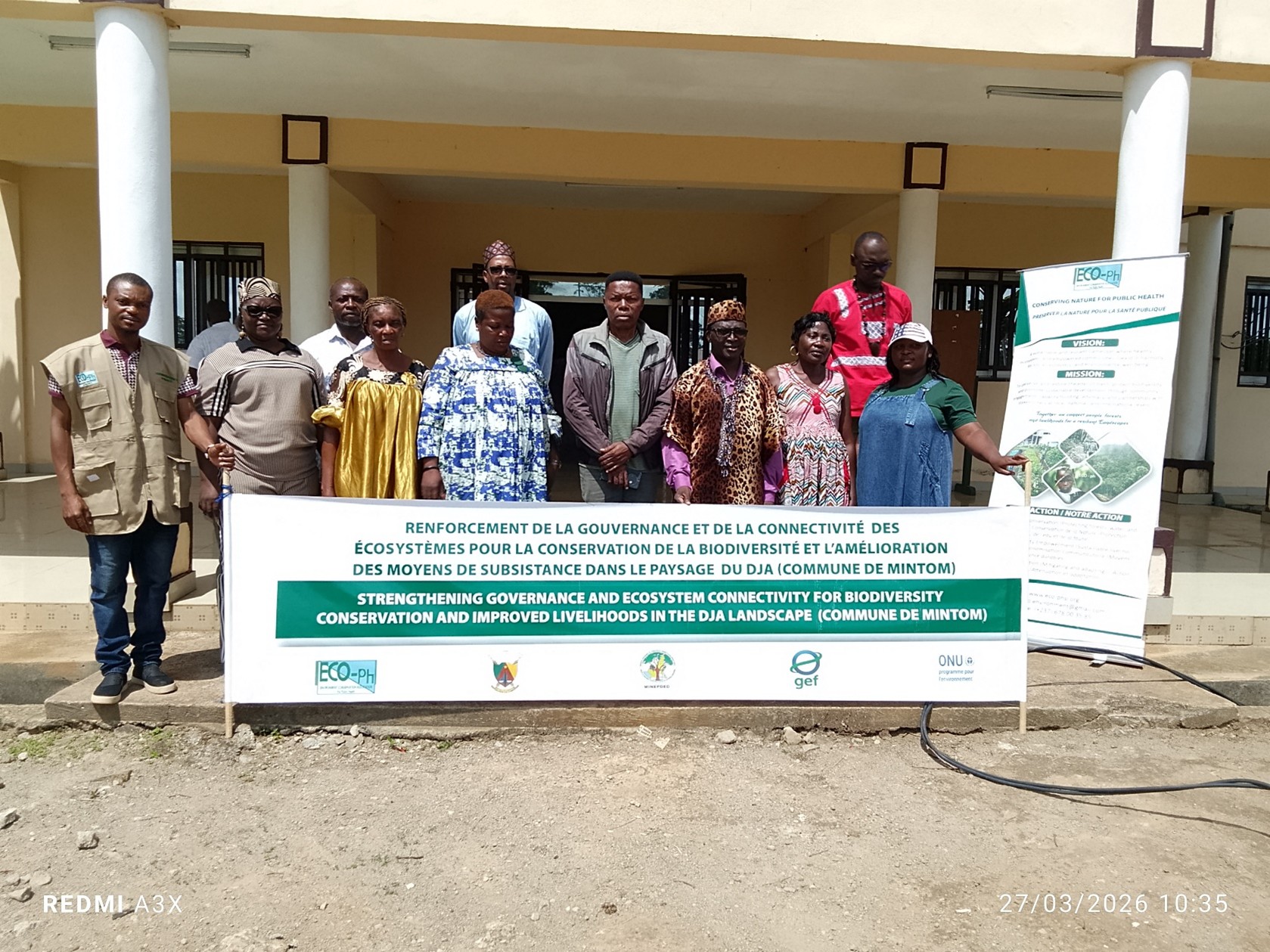 Stakeholders pose at Oveng Council after concertation