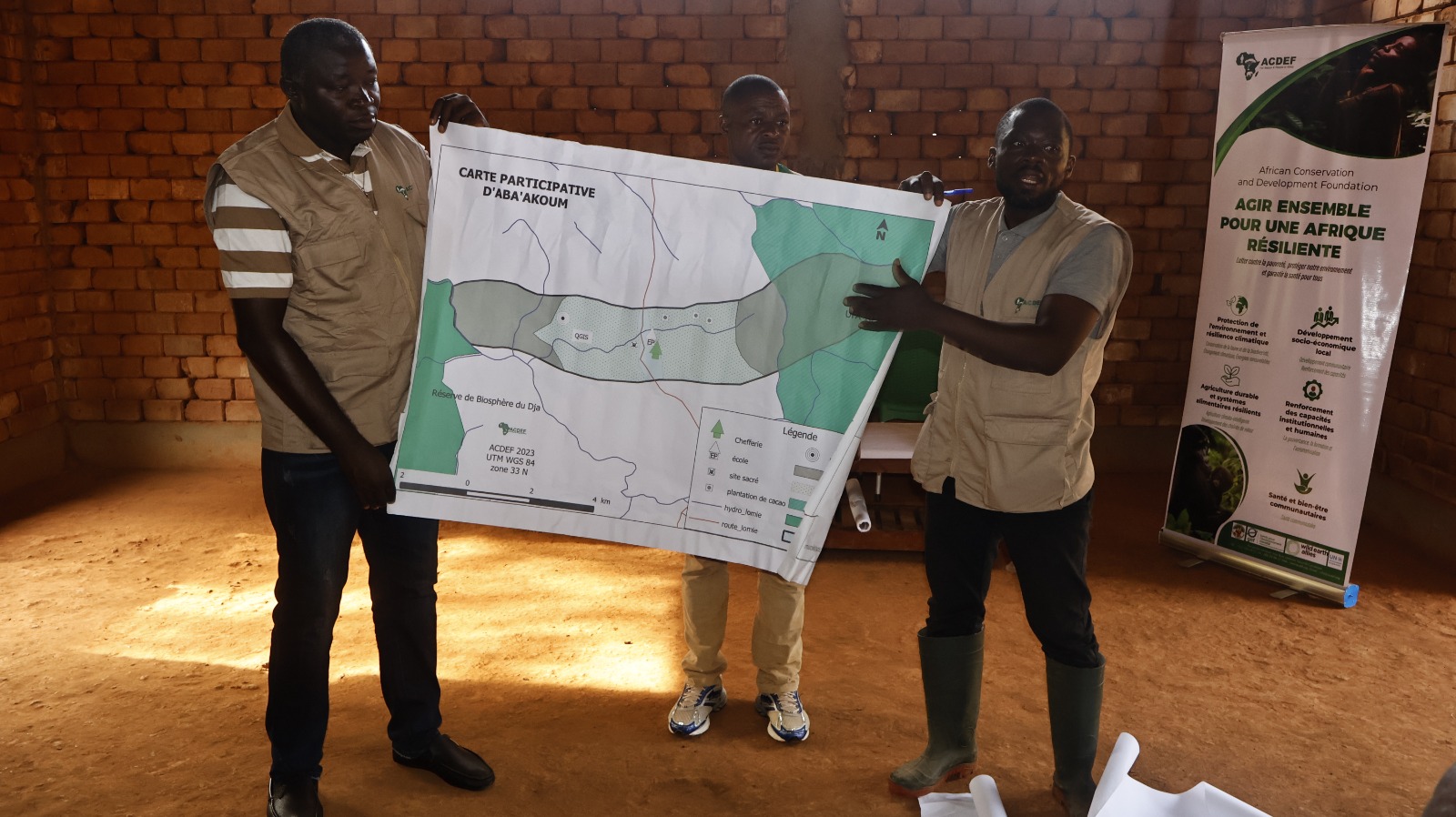 Aba'Akoum Village map