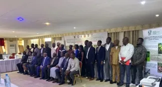 Participants gather at the workshop in Kribi to discuss the Transboundary Agreement between Cameroon and Equatorial Guinea around the Campo-Ma’an (Cameroon) and Rio-Campo (Equatoria Guinea) landscape
