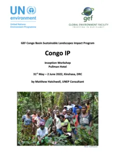 GEF Congo Basin Sustainable Landscapes Impact Program: Congo Impact Program